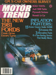 MOTOR TREND 1980 JULY - ABARTH, LeCAR, PORSCHE 917-30